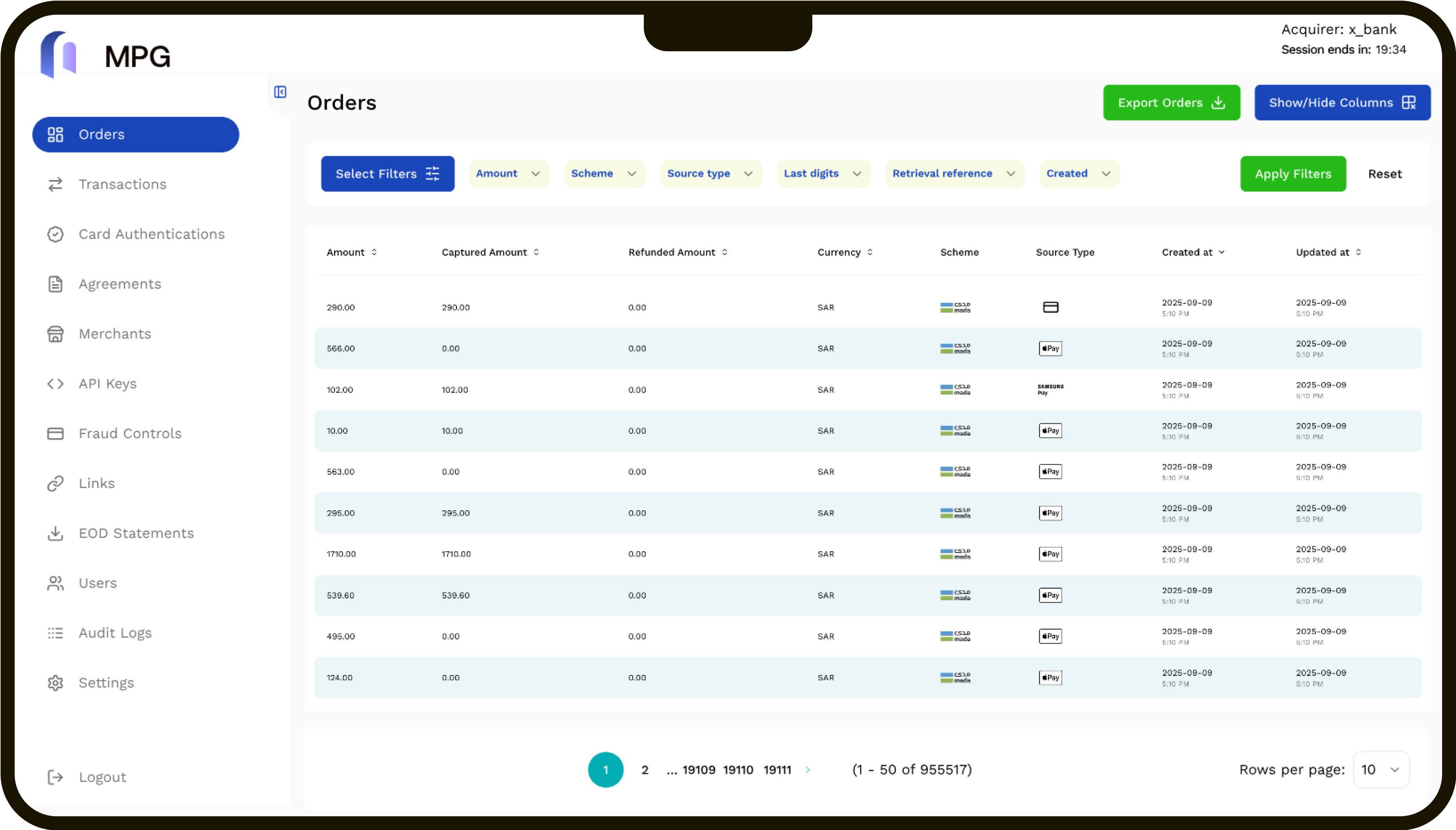 Moyasar Payouts